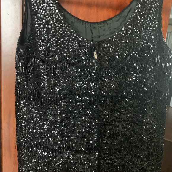 Vintage sequins and beads top - Picture 3 of 11